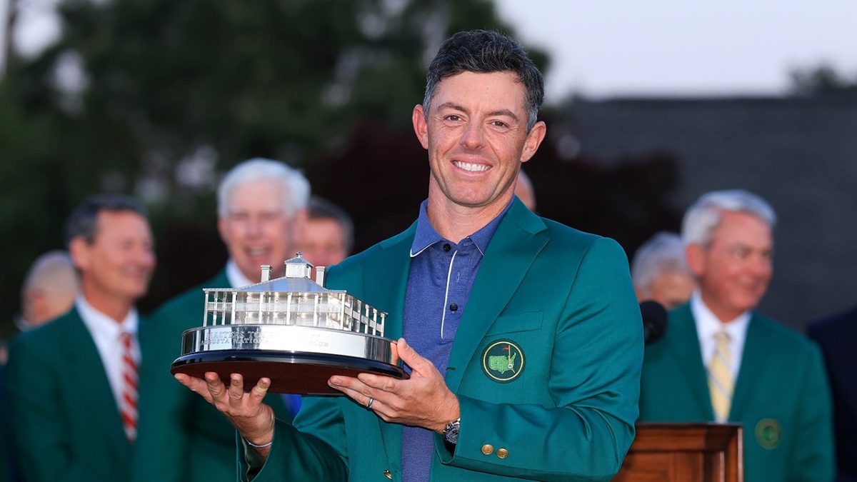 Rory McIlroy told his wife to hit him if he complains about wearing the green jacket.