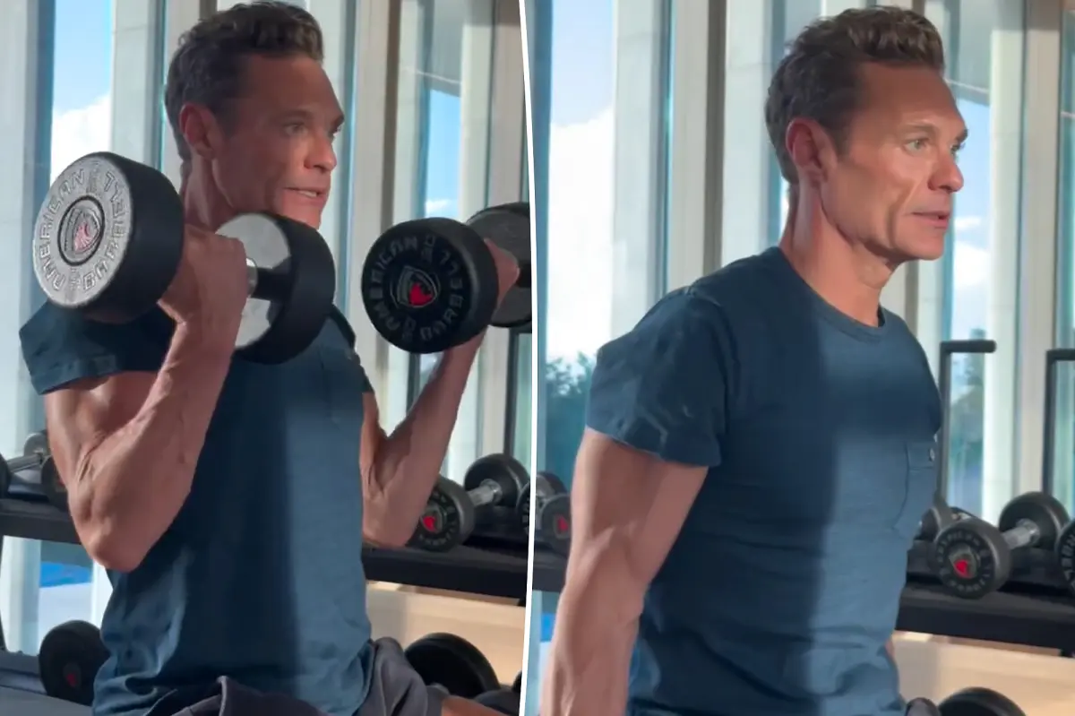 Ryan Seacrest shows off impressive biceps in exercise video