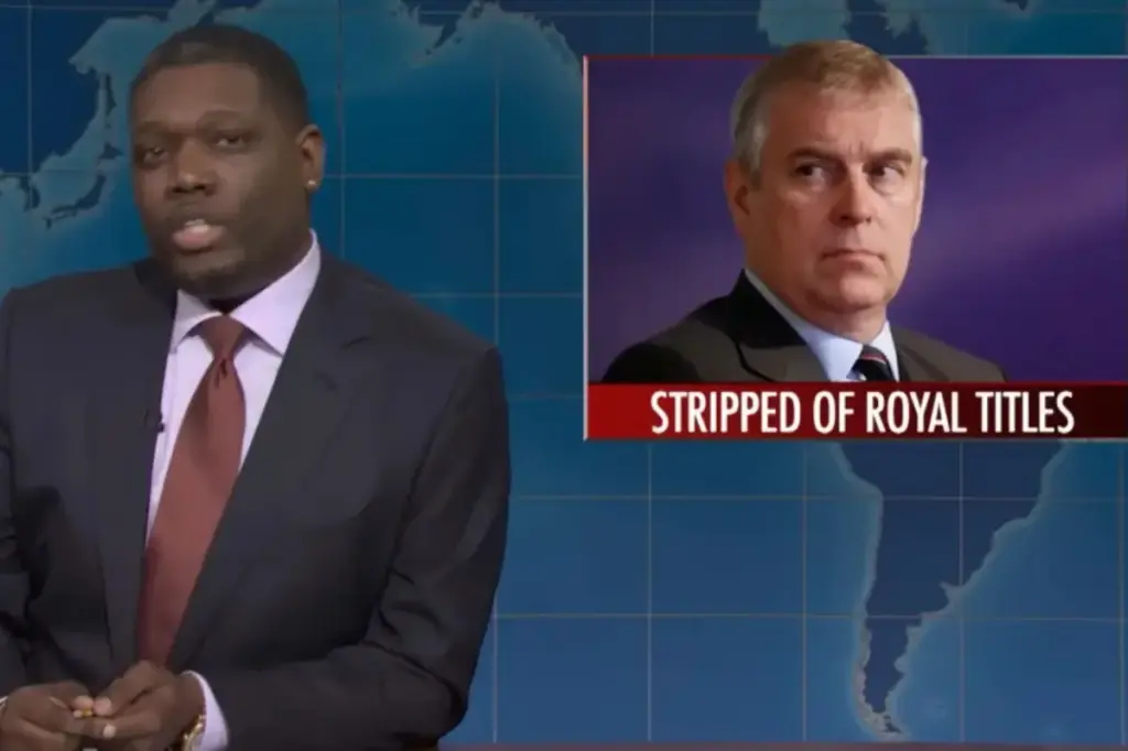 'SNL' sharply mocks 'Prince' Andrew after he loses his royal titles