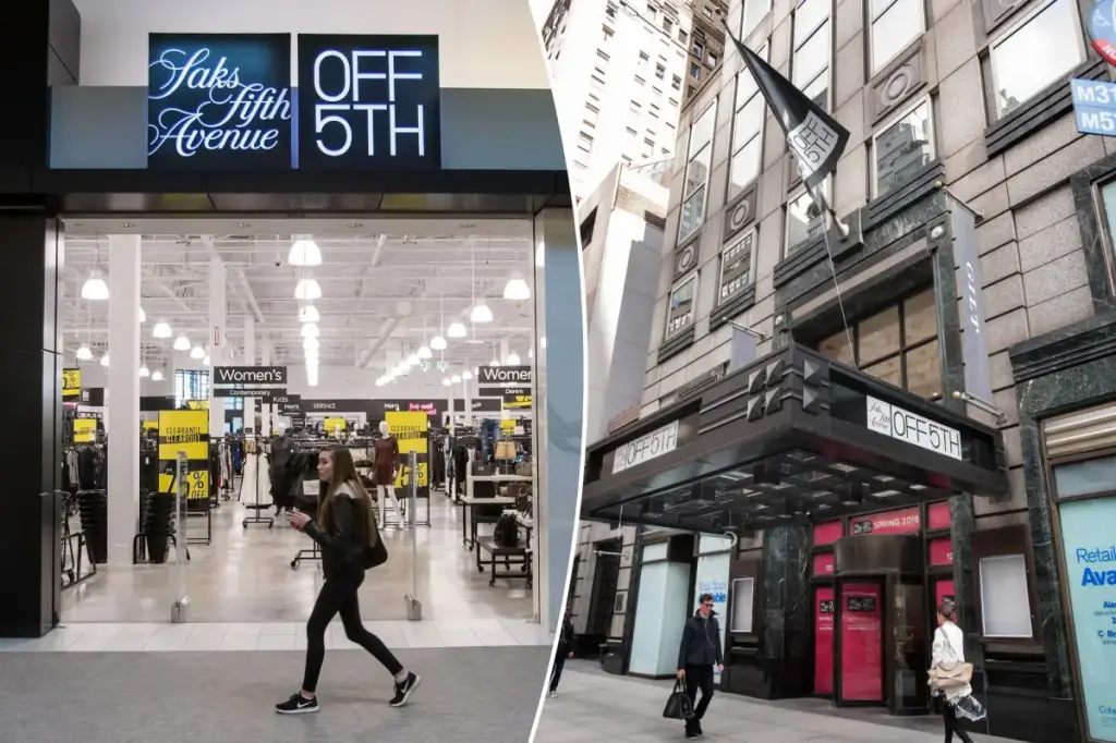 Saks Off Fifth will shut down 9 locations in the US.