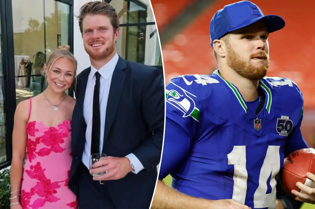 Sam Darnold's fiancée admires Seahawks QB's performance on Sunday Night Football