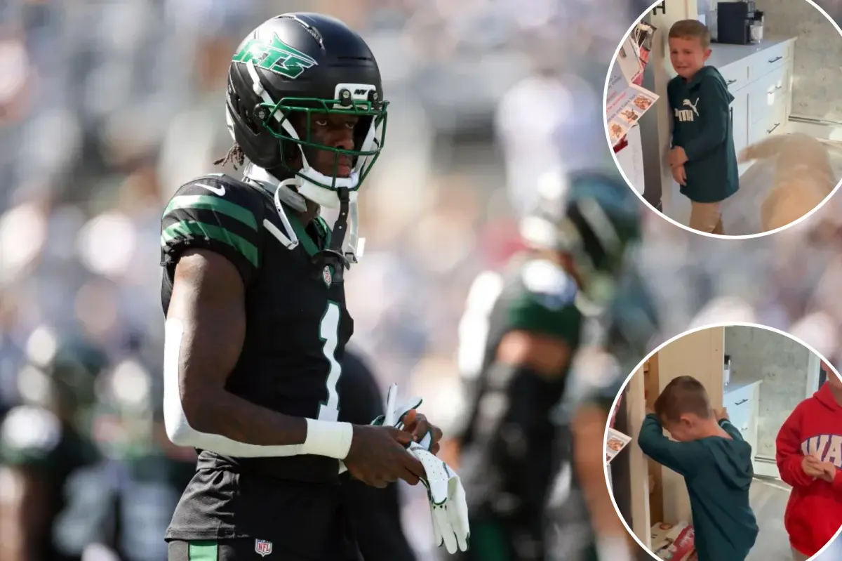 Sauce Gardner brings thoughtful presents to young Jets supporters.