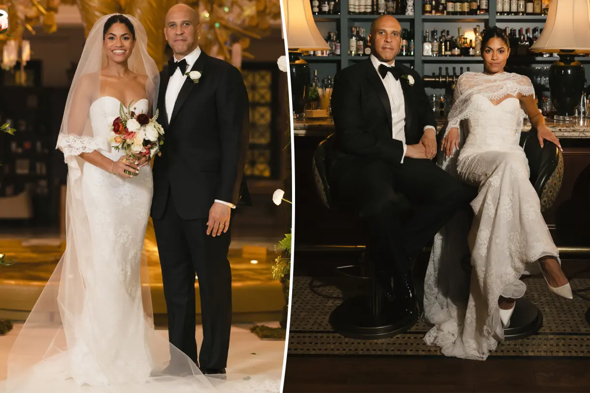 Senator Cory Booker, 56, weds Alexis Lewis, 38, following a brief engagement of three months