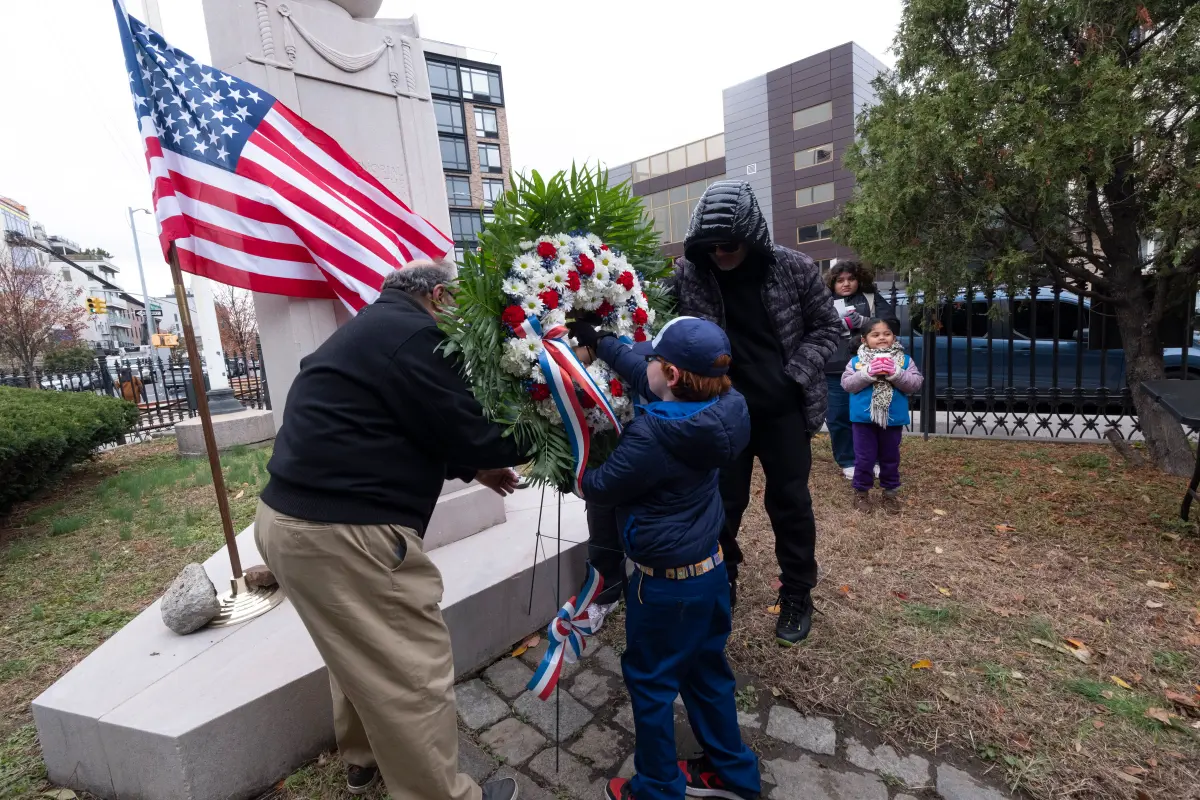 Senior couple recognized for maintaining a long-neglected war memorial owned by the city
