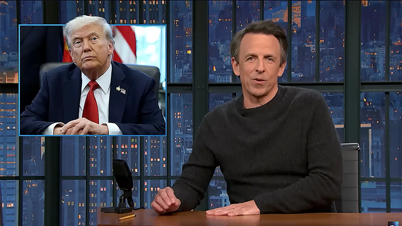 Seth Meyers reacts to Trump's request for NBC to terminate him right away.