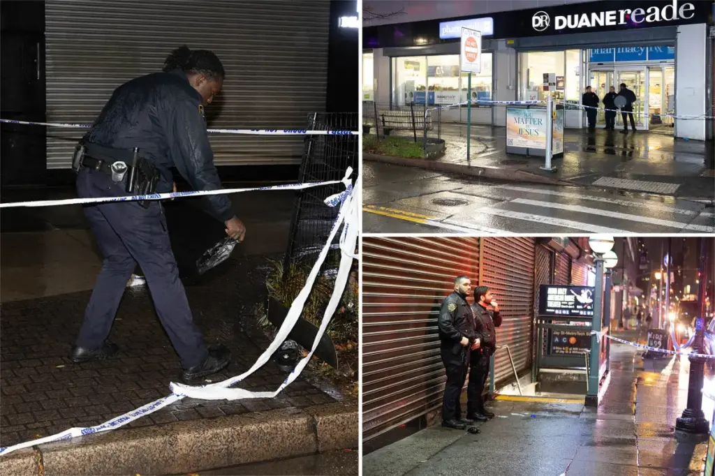 Seven people injured in four hours of violence on Thanksgiving Eve across three boroughs in New York City, according to police.