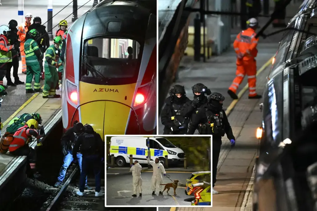 Several people injured in train stabbing in England &mdash; 2 detained, 12 hurt