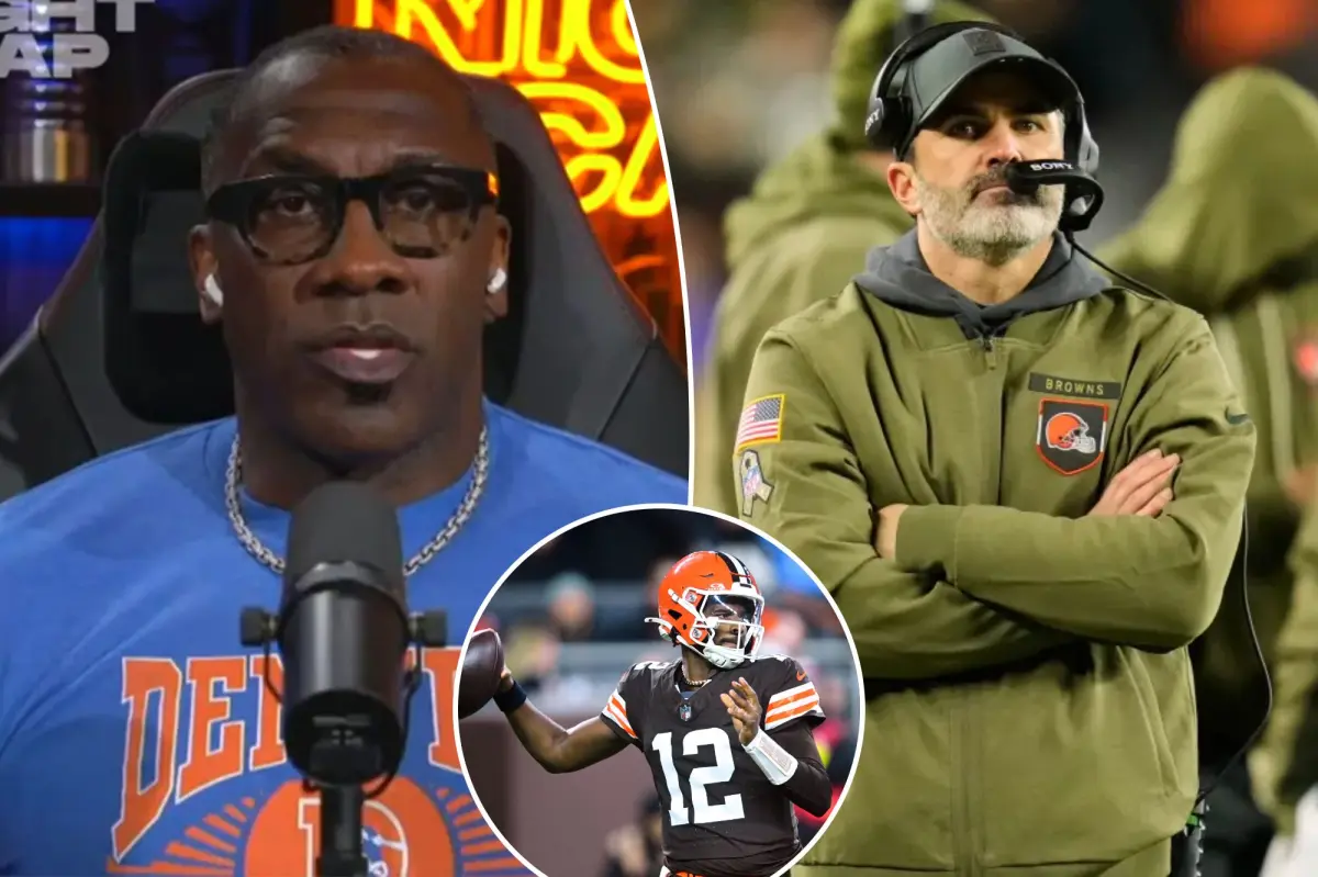 Shannon Sharpe blames Browns coach for Shedeur Sanders' troubles.
