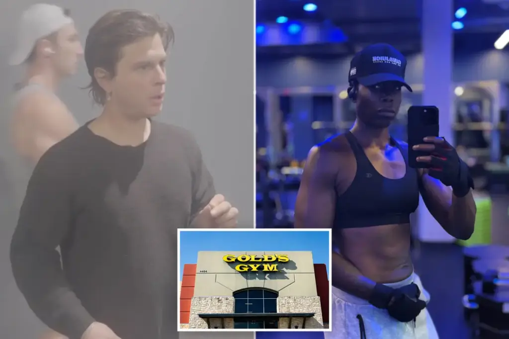 Singer claims her Gold's Gym membership was taken away after an encounter with a man in the women's locker room.