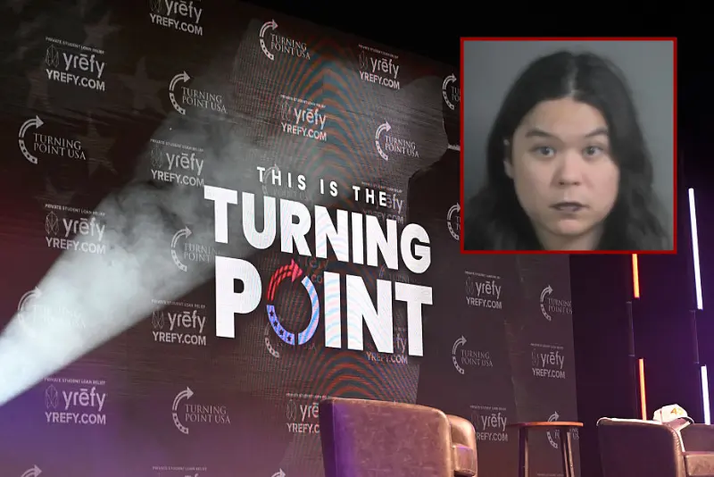 Student taken into custody for being filmed overturning Turning Point USA table