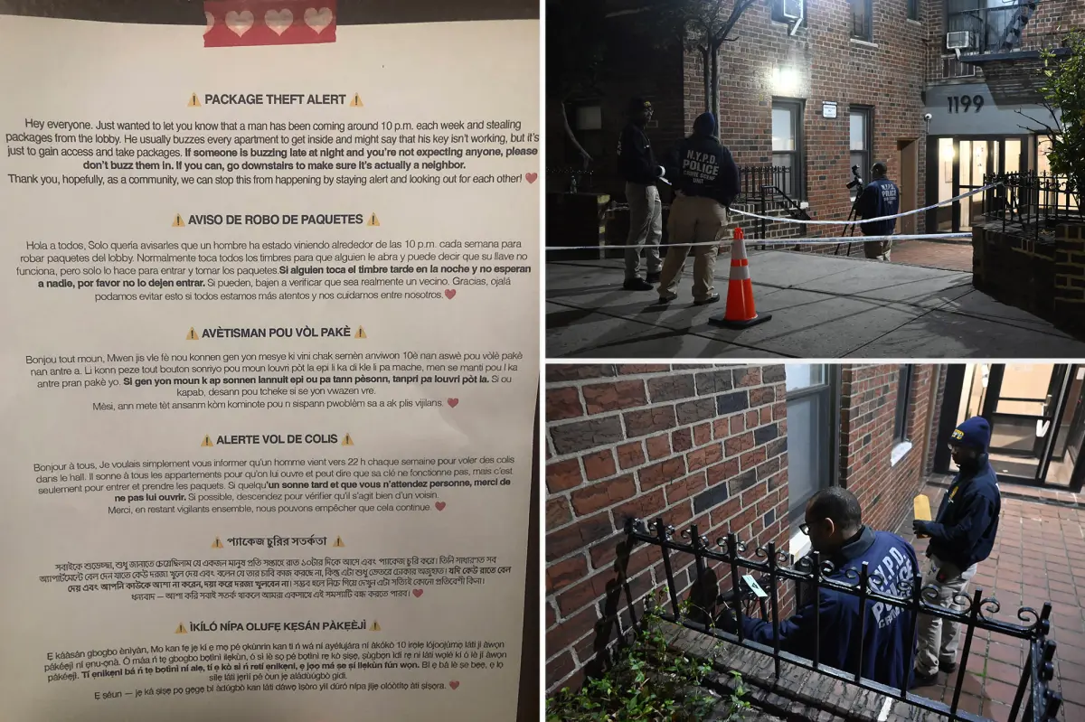 Superintendent in NYC fatally attacked during alleged confrontation with a man attempting to steal packages from his tenants