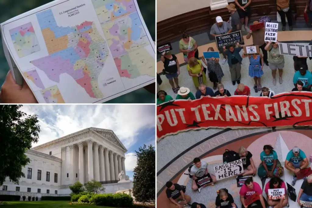 Supreme Court halts ruling that determined Texas congressional map favored one race due to Trump support