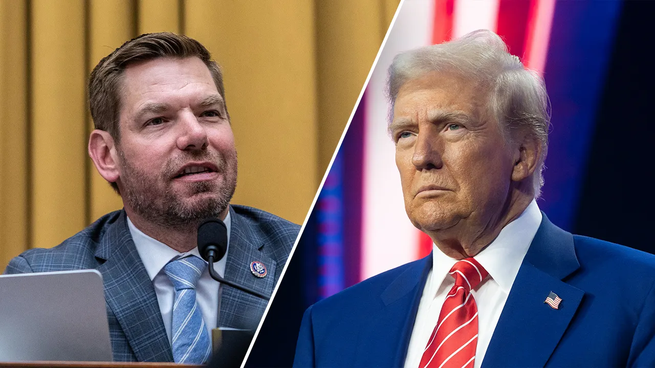 Swalwell claims the military can act as a 'check' on Trump when Congress did not.