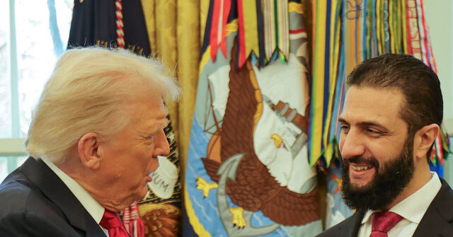 Syria’s Sharaa Visits President Trump at the White House