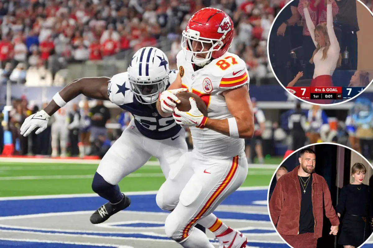Taylor Swift misses the Thanksgiving game as Brittany Mahomes cheers for Travis Kelce's touchdown