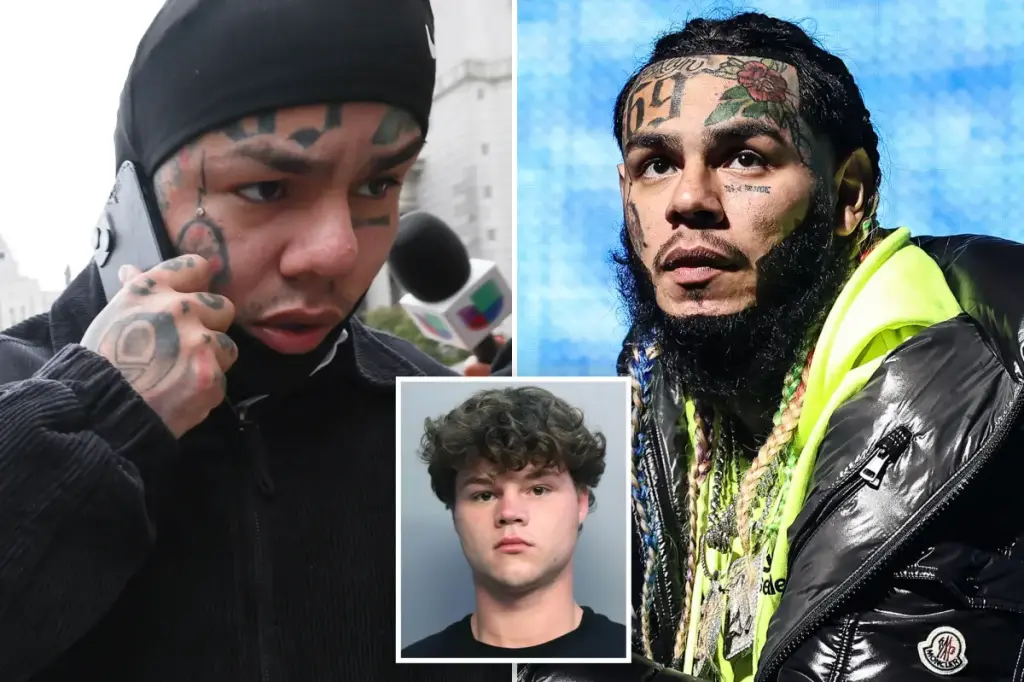 Tekashi 6ix9ine's mother threatened at gunpoint as robbers loot the rapper's home, he streams live with Jack Doherty.