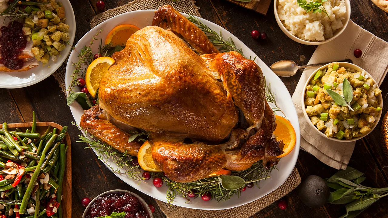 Thanksgiving dinner expenses drop to $55.18 from the peak of $64.05.