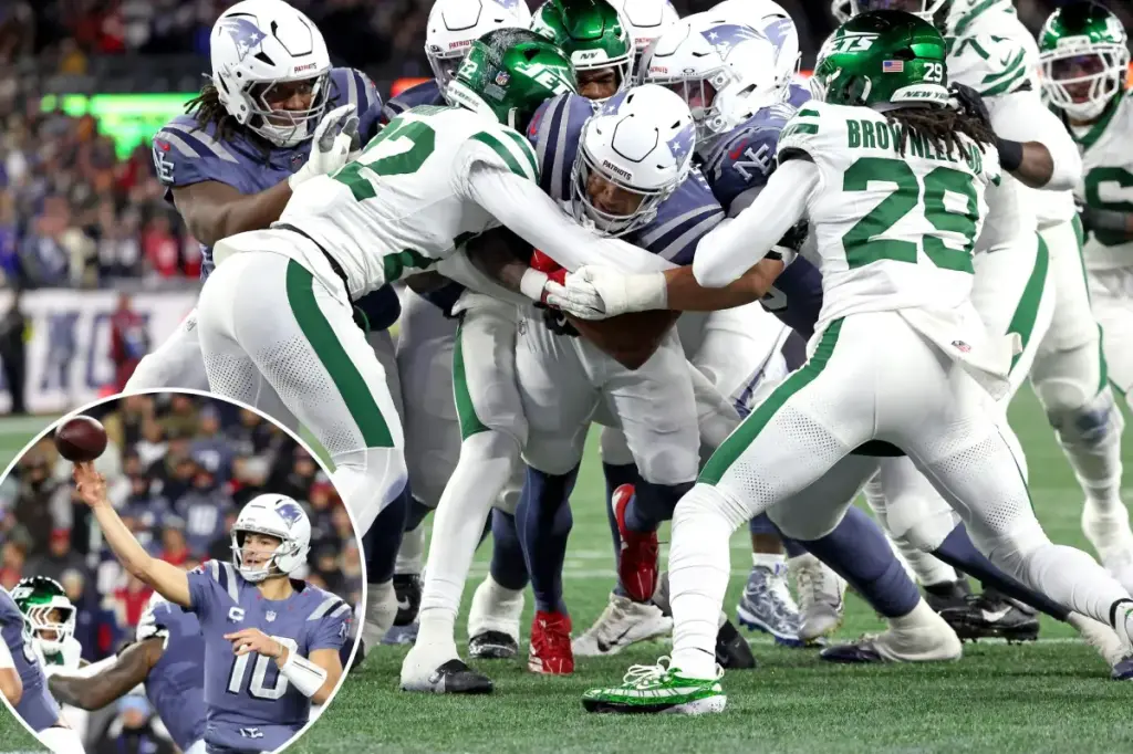 The Jets' distance from the Patriots was clearly evident in the defeat.