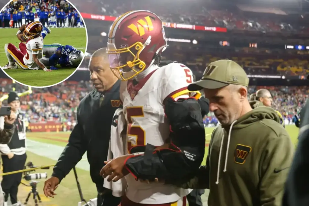 Timeline for Commanders QB Jayden Daniels' recovery disclosed after serious injury