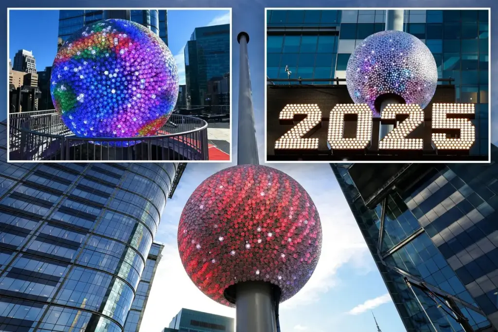 Times Square showcases impressive new ball for New Year's Eve festivities