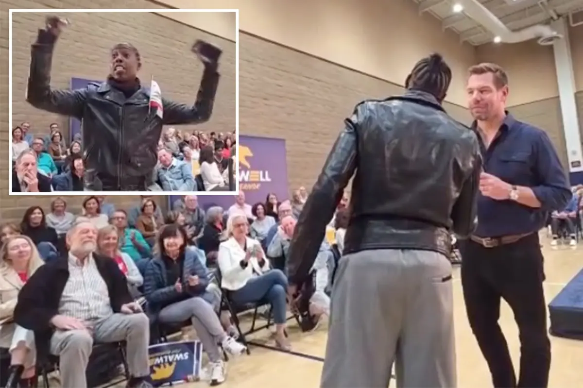 Tish Hyman criticizes Eric Swalwell for avoiding the question about transgender women in women's locker rooms.