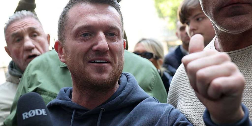 Tommy Robinson reacts with satisfaction after his arrest linked to political motives: 'Free speech prevailed.'