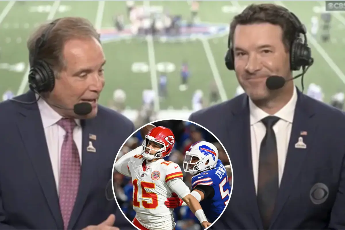 Tony Romo creates puzzling sound during Chiefs-Bills game