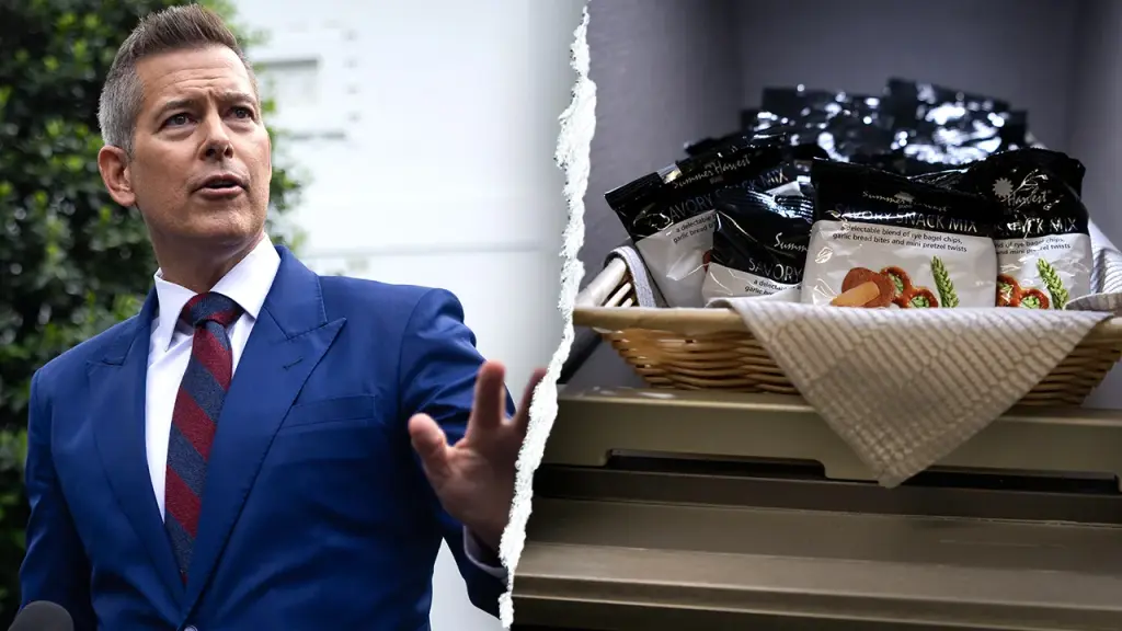 Transportation Secretary Sean Duffy is calling for healthier snacks on airplanes.