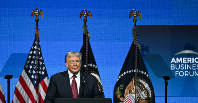 Trump Emphasizes Positive Aspects of the Economy in Business Forum Speech