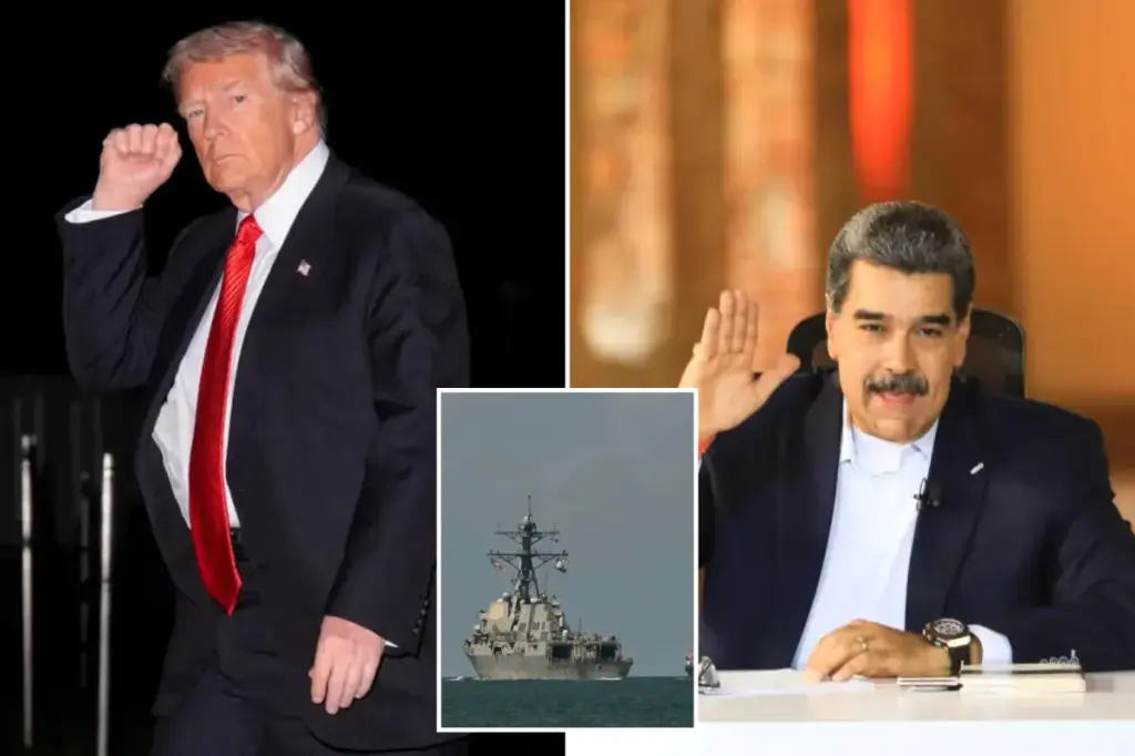 Trump claims Maduro's time in power in Venezuela is ending as the US builds its largest military presence in the Caribbean in 35 years.