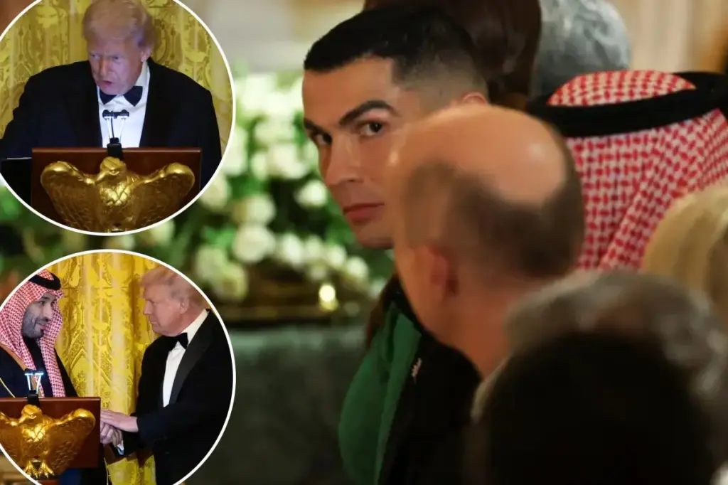 Trump commends Cristiano Ronaldo at White House dinner honoring Saudi Crown Prince