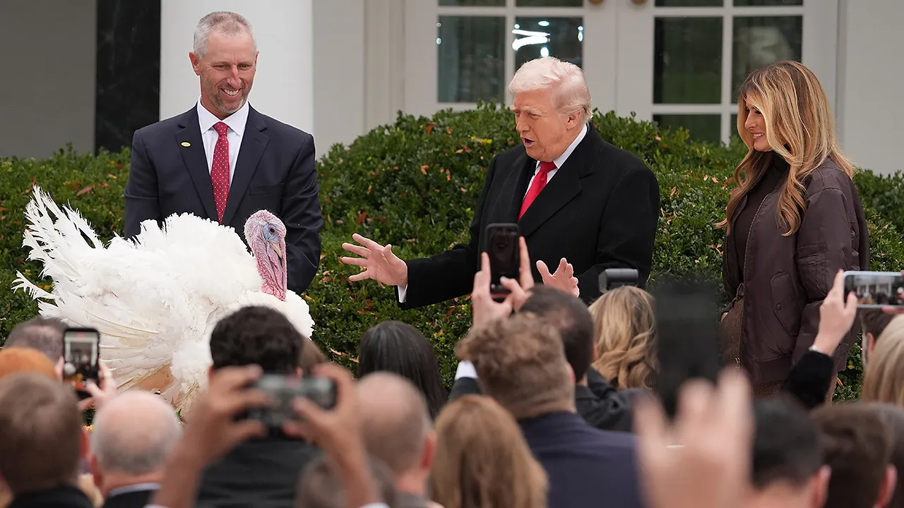 Trump grants pardons to turkeys Gobble and Waddle in yearly White House custom