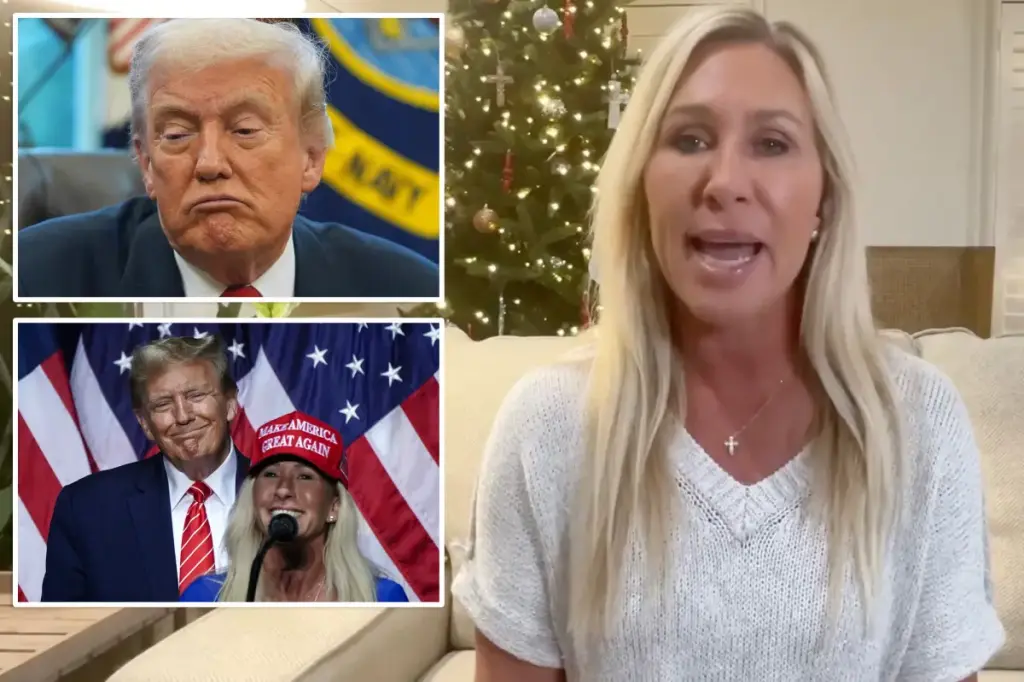 Trump honors Rep. Marjorie Taylor Greene's departure from Congress