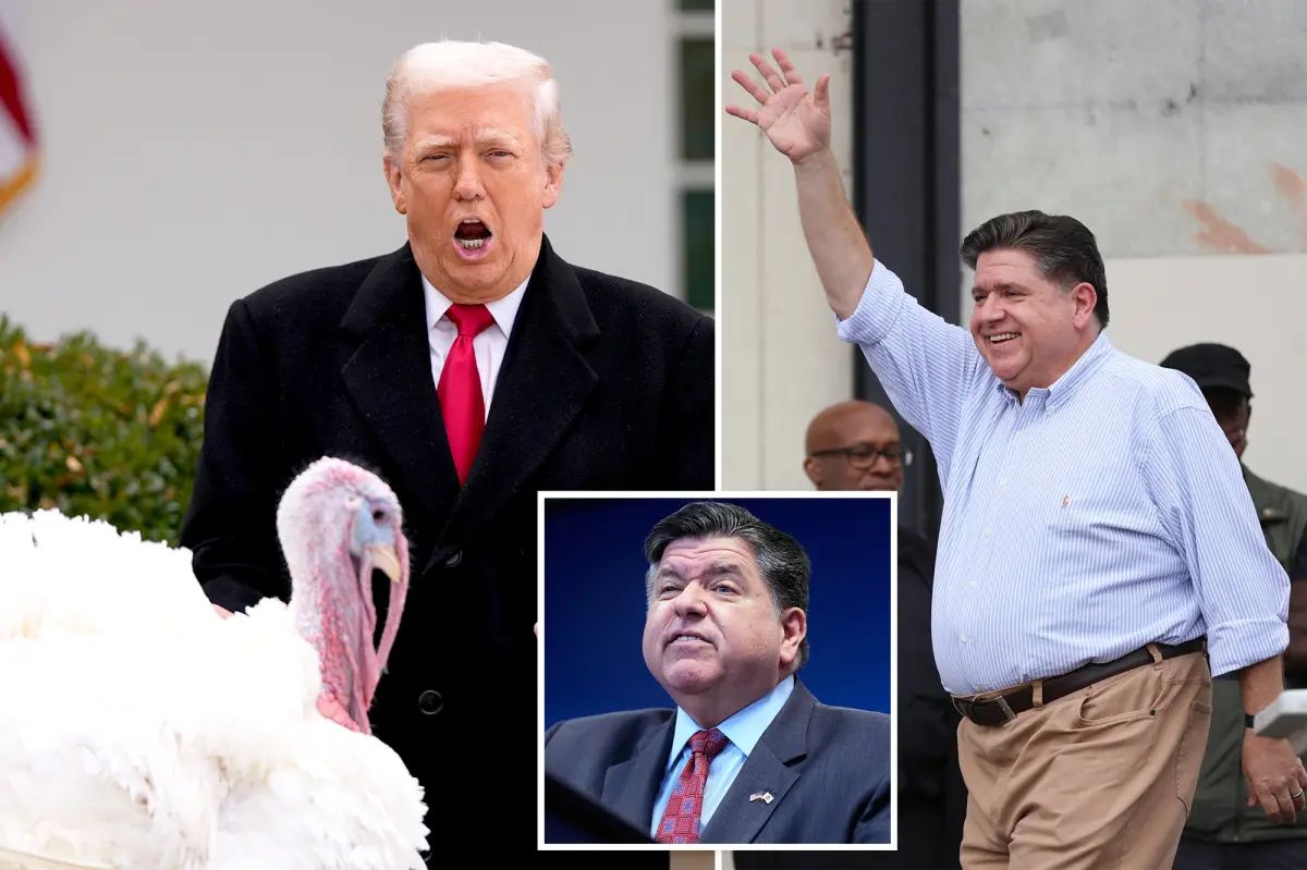 Trump makes fun of 'big, fat slob' J.B. Pritzker at turkey pardon event at the White House