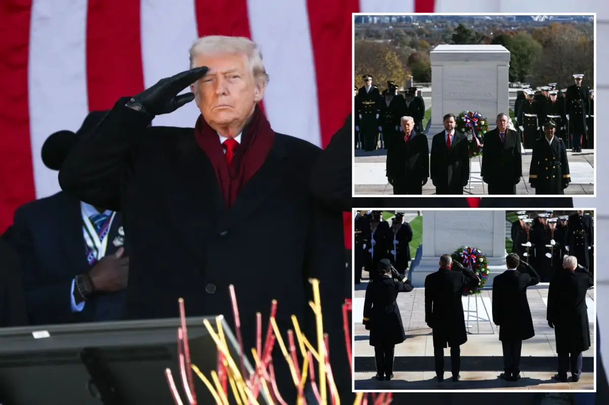 Trump refers to Veterans Day as 'Victory Day' during speech at Arlington Cemetery