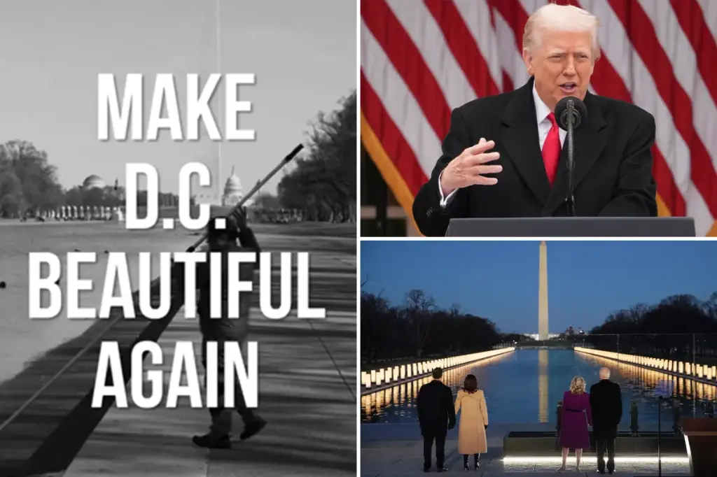 Trump shares intentions to revamp the Lincoln Memorial Reflecting Pool