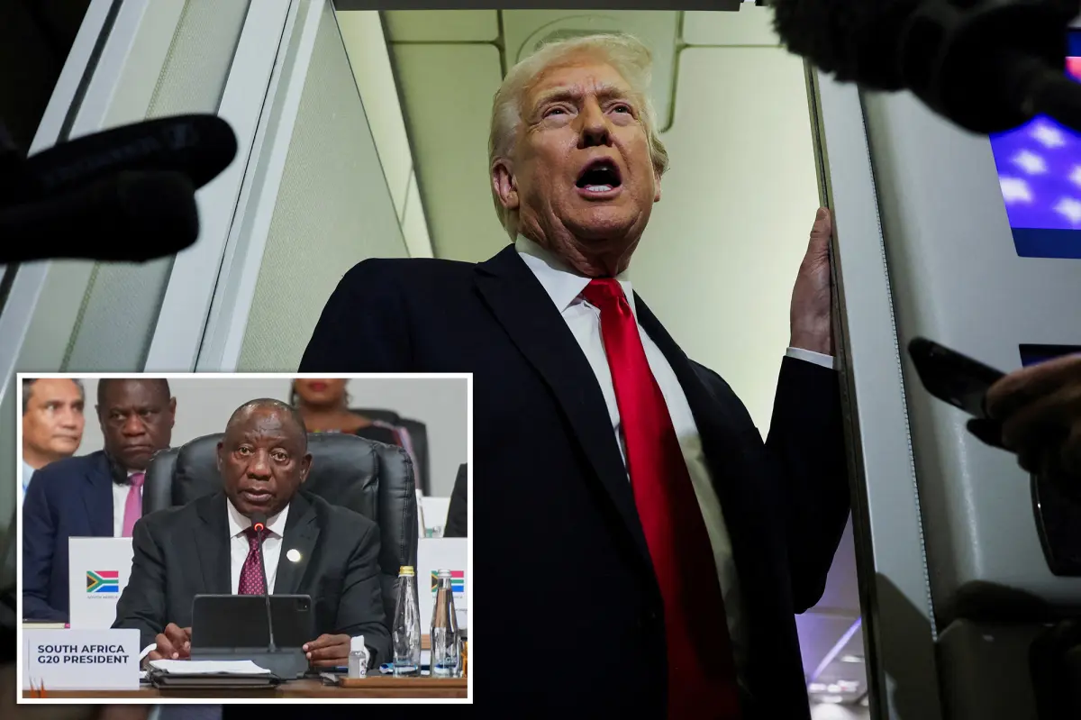 Trump will not invite South Africa to the G-20 summit in Miami, saying, 'They are killing white people'