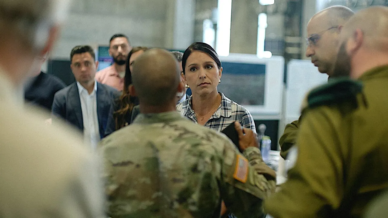 Tulsi Gabbard visits a US-run Civil-Military Coordination Center in Israel