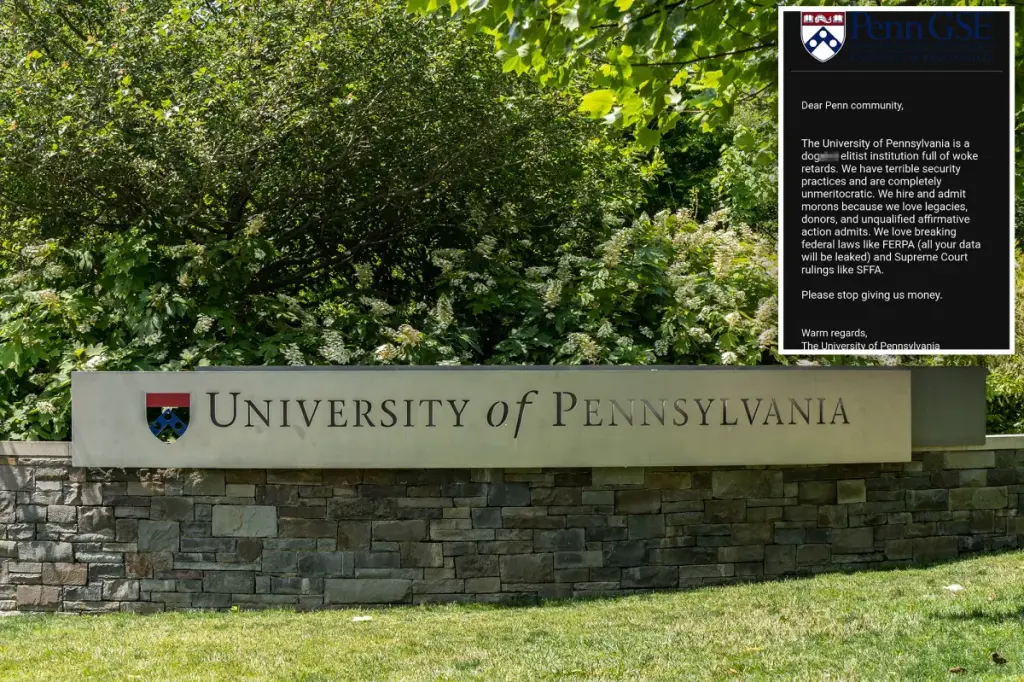 UPenn looking into inappropriate, false emails using the university's letterhead that criticized the 'woke' culture.