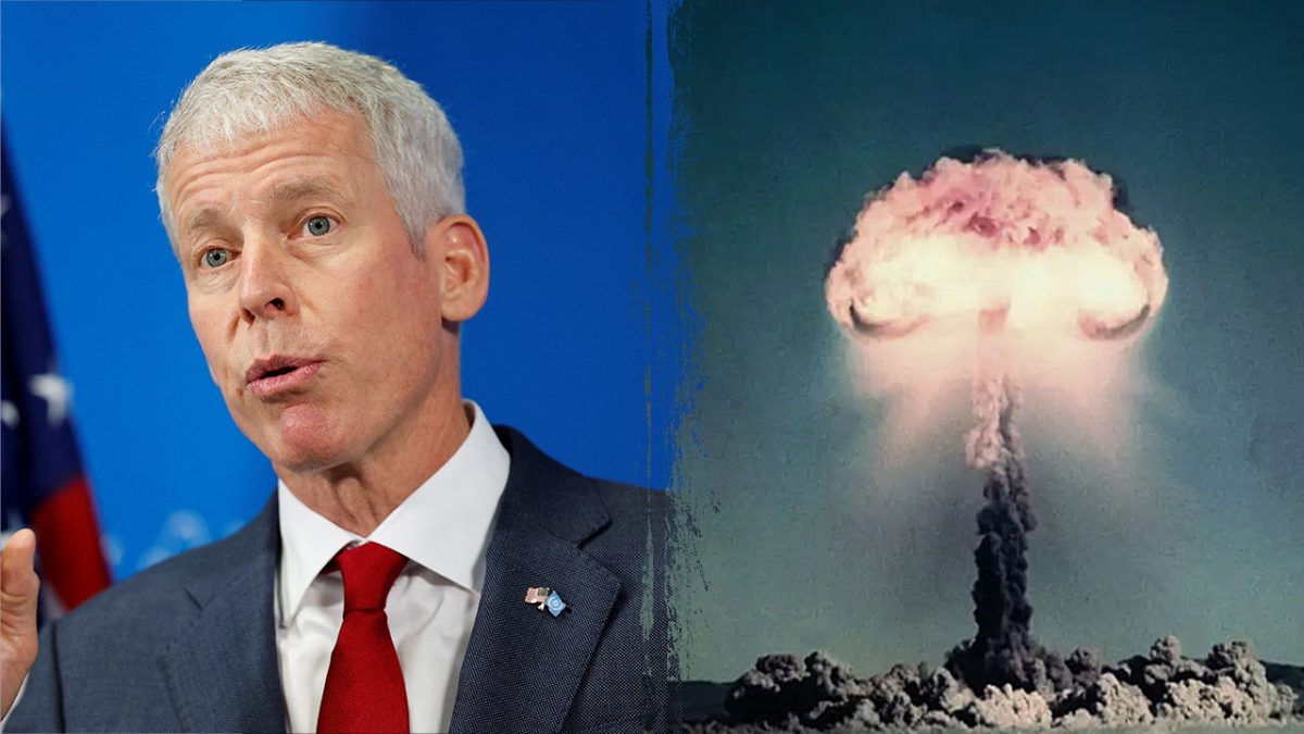US Energy Secretary Wright explains that nuclear testing will be done without explosions.