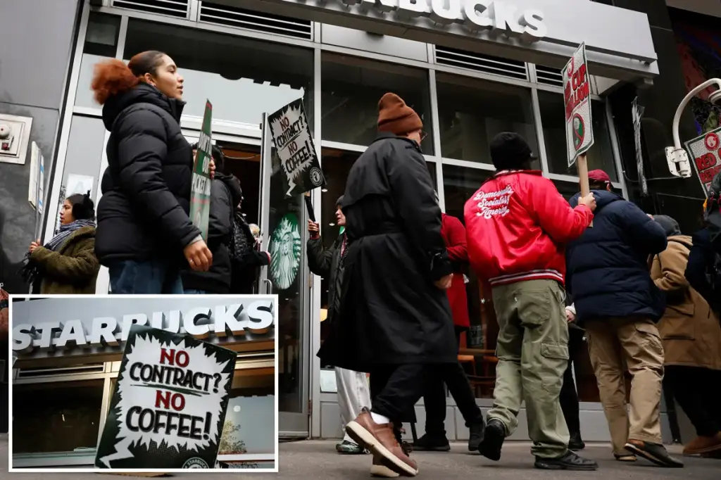 Unionized Starbucks employees intensify their strike on Black Friday