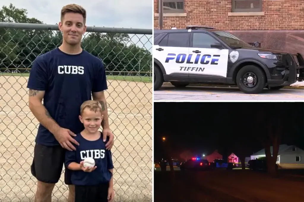 Unstable husband fatally shoots baby, his wife's 7-year-old son, and the boy's father — then takes his own life.