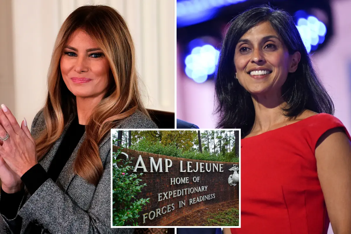 Veterans affected by toxic chemicals at Camp Lejeune ask Trump for much-needed justice, as Melania and Usha visit the military base