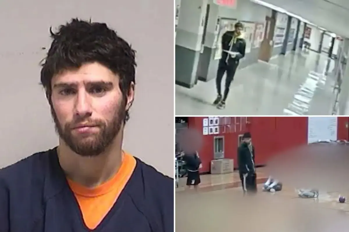 Video captures teacher falling from a car and then stumbling through the school: police