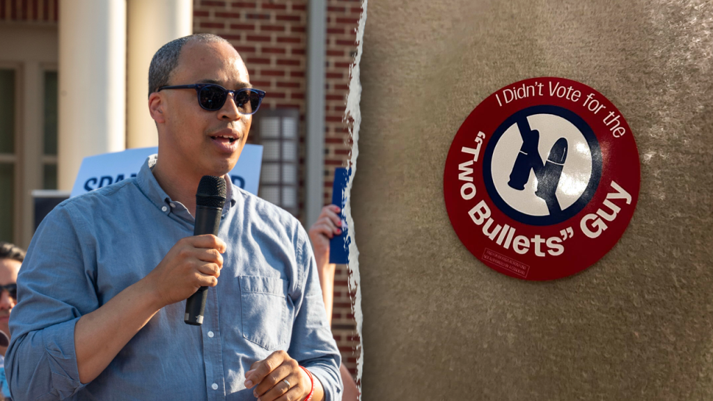 Virginia Republicans go after Jay Jones with scandal stickers on election day