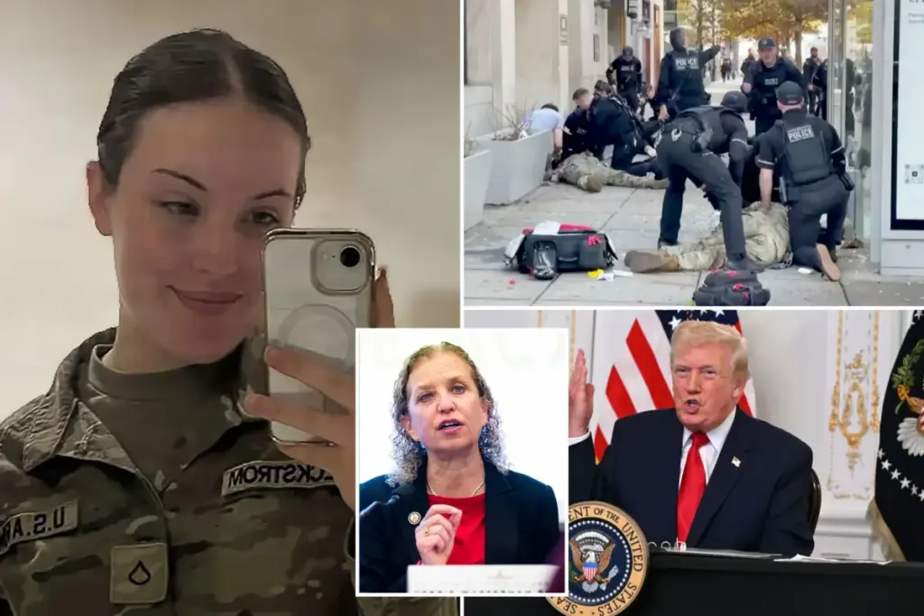 Wasserman Schultz holds Trump responsible for the shooting death of a member of the DC National Guard.