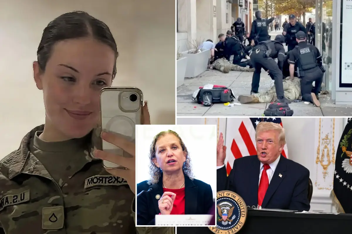 Wasserman Schultz holds Trump responsible for the shooting death of a member of the DC National Guard.