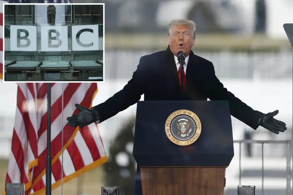 Whistleblower claims viewers were misled by the BBC through deceptive editing of Trump’s January 6 speech for a documentary.