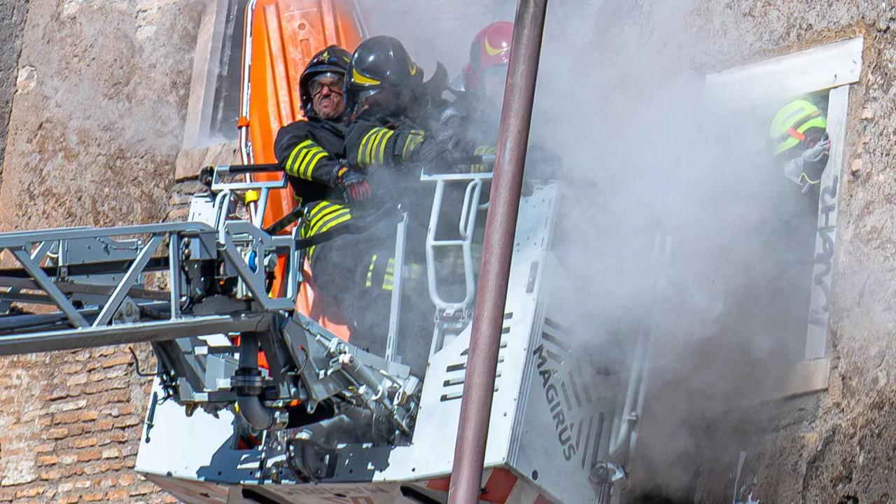 Worker dies following 11-hour effort to rescue from fallen medieval tower in Rome