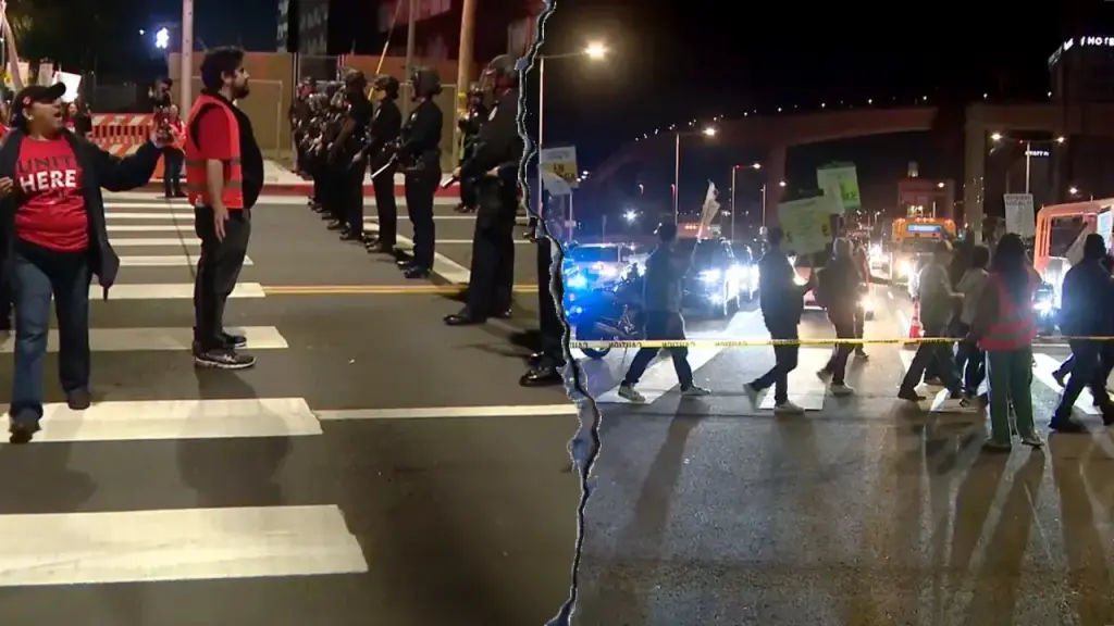 Worker protests cause travel disruptions at Los Angeles airport during the holidays